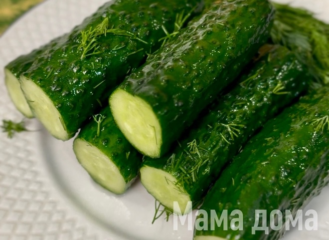 Огурцы на минералке